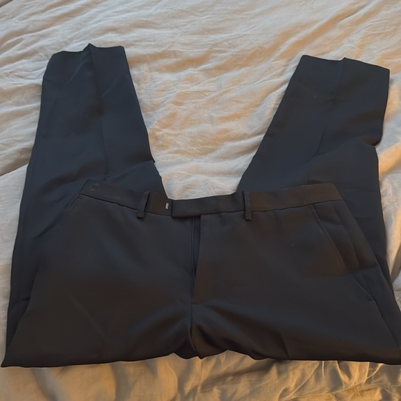 Kenneth Cole Reaction flat front trouser 34x 32 BLACK - Picture 5 of 6